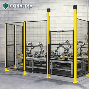 Barrière de sécurité pour robot industriel, fonction antistatique, adaptée aux usines électroniques, clôture d'isolation pour robot en atelier - Product Image 1