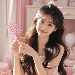 Peine de doble fila de dientes anchos para desenredar el cabello rizado y voluminoso, herramienta especial de peinado para mujer - Product Image 2
