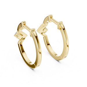 Pendientes de Diamantes Cultivados en Laboratorio con Diseño de Alta Gama en Oro para Mujer, Ideales para Bodas, Fiestas, Reuniones Festivas y Colecciones de Joyería Fina - Product Image 4