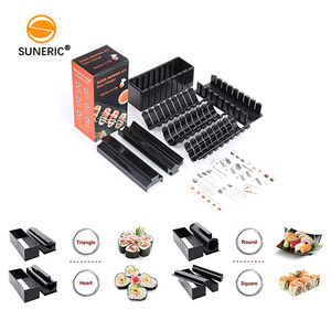 <span class=keywords><strong>Kit</strong></span> de découpe de <span class=keywords><strong>sushi</strong></span> en plastique Abs de qualité supérieure Outils de moulage de rouleaux de riz pour sushis de cuisine - Product Image 2