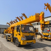 Grue mobile hydraulique Foton de 10 tonnes, 28 m, certifiée CE, personnalisable, directement de l'usine, pour la construction