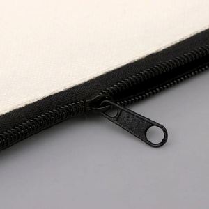 Student School <b>Canvas</b> Zipper Storage Bags DIY Blank Craft Cosmetic Cotton Pouches Custom Household Watch Pencil Bag - Product Image 4