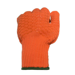 Alta calidad espesar protección contra el frío y gran agarre panal entrecruzado patrón PVC revestimiento de seguridad guantes de trabajo - Product Image 6