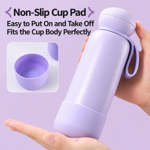Large Capacity Stainless Steel Vacuum Flask 304 Insulated Water Bottle with Round <b>Mushroom</b> Cap Carry Loop for Travel - Product Image 5