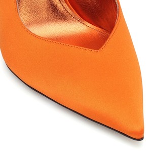 Chaussures habillées en soie à brides croisées pour femmes, escarpins à talon fin et haut, bout pointu, slingback, grandes tailles 47 - Product Image 5