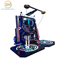 Machine de danse VR pour deux joueurs, équipement de divertissement, machine de mouvement rythmique VR 9D grand format pour arcade, à vendre