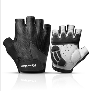 Mitaines de vélo à demi-doigts respirantes personnalisées pour l'entraînement sportif en salle de sport, mitaines de vélo anti-secousse à demi-doigts - Product Image 1