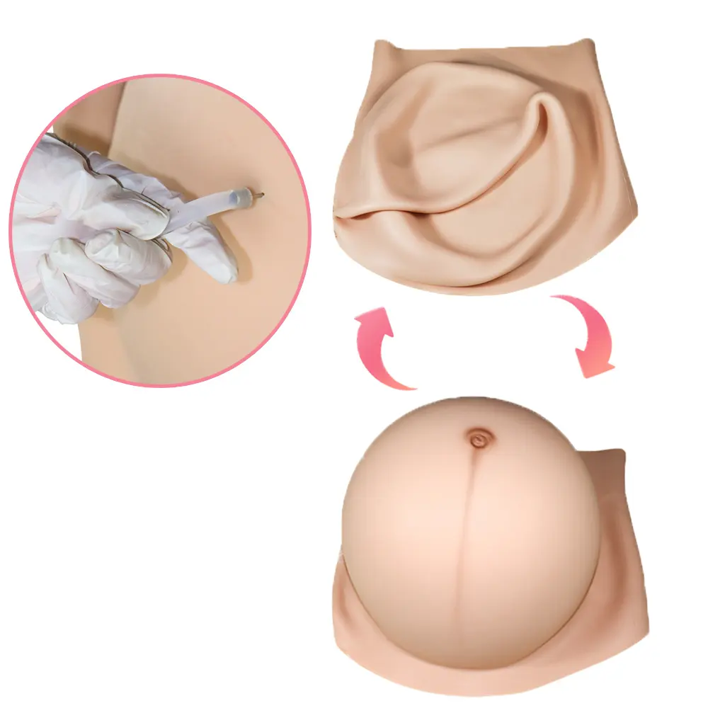 Mannequin Gonflable de Ventre de Grossesse en Silicone de Simulation de Livraison, Accessoires de Cosplay, Mascarade, DIY