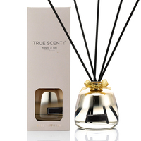Décor à la maison parfum diffuseur de roseau hôtel parfum huile essentielle parfum bouteille en verre diffuseur de roseau ensemble