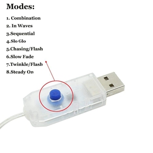 2M 20LED Fairy <strong>Lights</strong> USB 5V1A Remote Control <strong>Timer</strong> Christmas Fairy <strong>Light</strong> 8 Working Modes DIY Fairy String <strong>Light</strong> for <strong>Xmas</strong> Decor - Product Image 3