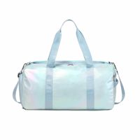 Sac de voyage Eastshine Fashion, léger, brillant, en fibre de polyester, fermeture éclair, imperméable, poignée souple, pour extérieur, logo personnalisé