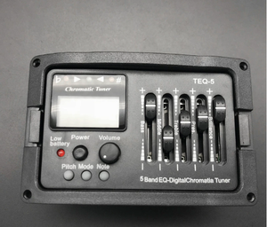 อุปกรณ์รับสัญญาณกีตาร์อะคูสติก EQ Pream TEQ-5 5 แบนด์อีควอไลเซอร์พร้อมจูนเนอร์โครมาติกจอแอลซีดี - Product Image 4