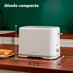 Grunkel Tostapane a doppia fessura 870W 6 livelli Bianco - Product Image 3
