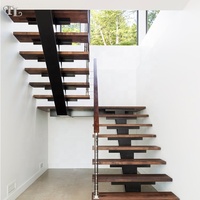 Escalier intérieur en bois Tanlong, fabricants d'escaliers intérieurs en bois, escalier droit moderne en bois
