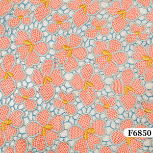 高品質刺繍フラワーギピュールレース生地幅カラフルなレディドレス & 衣類刺繍生地 - Product Image 6