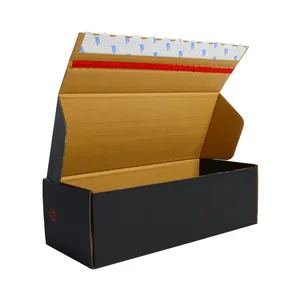 Personalised Ecommerce Postal Corrugated Cardboard Paper Shipping Mailer Zipper Packaging Box