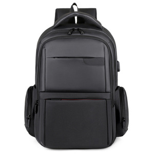 Laptop <b>Backpack</b> Large Capacity <b>Computer</b> Bag With Usb Port Unisex Travel <b>Backpack</b> For Men And Women Khaki Color - Product Image 5