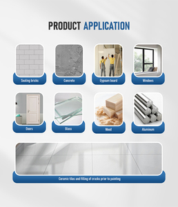 Hot bán Trắng Xúc Xích paintable caulking rõ ràng siliconized Acrylic sealants cho chế biến gỗ xây dựng trang trí nội thất một - Product Image 5