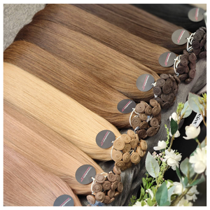 Extensions de cheveux humains professionnelles Genius Weft, fines et sans couture, cheveux Remy, vente en gros - Product Image 3