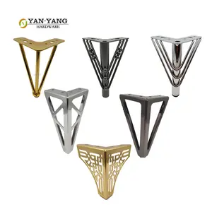 YANYANG fabbrica vendita calda sostituzioni piedi divano decorativo in metallo divano piedi mobili gambe per armadio letto con viti