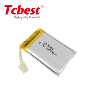 <span class=keywords><strong>3</strong></span>.7V 1000mAh 753048 lithium Polymer Li ion battery _ 703050 753048 Rechargeable Li-ion Cell - Product Image 2