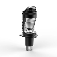 Mini projecteur LED 45W 4500LM H4 pour phare de voiture, Plug and Play pour moto, double lentille