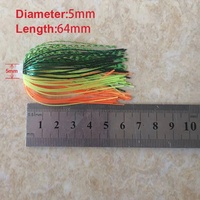 88 brins 64mm jupes en silicone trou élastique carpe accessoires de pêche Buzzbaits Spinner Buzz appât parapluie jupes