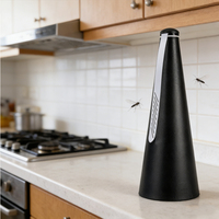 Ventilateur anti-mouches portable, fonctionne sur piles, USB, éloigne les mouches pour les dîners en plein air, les barbecues, les événements, les tables de pique-nique