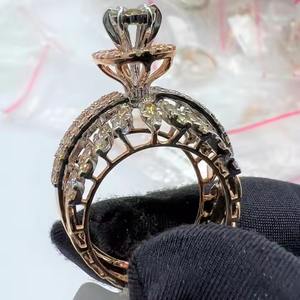 แหวนหมั้นเพชรธรรมชาติสุดหรู14K 18K โกลด์ตัดยอดเยี่ยมได้รับการรับรองจากบุคคลที่สามเครื่องประดับดีไซน์คลาสสิกความงามเหนือกาลเวลา - Product Image 5