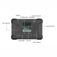 VT-10A PRO 10 pouces Android 13 pilote tablette IP67 étanche à la poussière GPS/GLONASS/BDS/Galileo 4 Go de mémoire Wi-Fi Sunight lisible