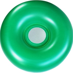Bouée gonflable verte pour la plage et le lac, idéale pour se détendre – pour les activités estivales à la piscine et à la plage - Product Image 3