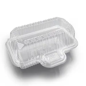 カスタムBOPS透明環境にやさしい使い捨て食品寿司ケーキパンクラムシェル包装ボックスコンテナ