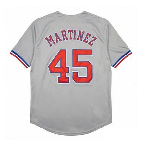 Maillots de baseball vintage pour hommes, style cousu, 8 Gary Carter, 10 <span class=keywords><strong>Andre</strong></span> Dawson, 27 Vladimir Guerrero, 30 Tim Raines, 45 MARTINEZ, tailles S-3XL - Product Image 6