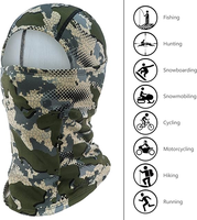 Polyester tissu femmes neige serré personnalisé tactique en plein air vélo cyclisme bouclier couverture masque complet chasse chapeau cagoule écharpe