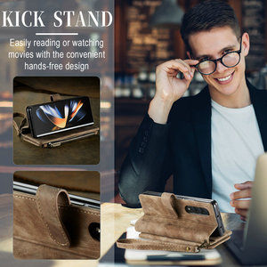 Venta al por mayor CaseMe PU Fundas para teléfonos móviles Samsung Z Fold 7 6 <span class=keywords><strong>5</strong></span> 4 Bolsas para teléfonos móviles personalizables - Product Image 5