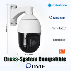 กล้องวงจรปิดสำหรับร้านค้า30X 20X 4MP ซูม4K กล้อง AI อุปกรณ์เสริมกล้องพอร์ตเสียงอัจฉริยะกล้อง PTZ - Product Image 3