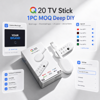 Android 12 Stick Q20 H618 2GB 16GB 4K Double WIFI6 BT 5.0 Forme Compacte Projection d'écran de l'application Lecteur TV Lemon OEM ODM Logo 1 pièce