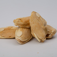 Vente en gros de friandises lyophilisées pour chats et chiens, collations sèches avec pétoncles pour propriétaires d'animaux domestiques