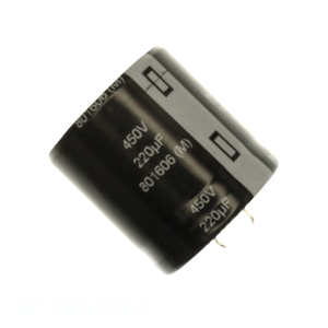 Condensateur traversant à allogènes 220 µF 20 % 450 V SNAP TH EET-UQ2W221KA du fabricant Channel - Product Image 1