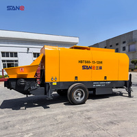 Pompe à béton électrique portable mini 20M3H 2026 pour remorque, importée de Chine