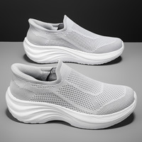 Chaussures de course décontractées légères et respirantes à semelle souple avec logo personnalisé, antidérapantes, tendance printemps, pour hommes et femmes, en gros