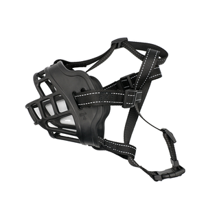 TPE kerah anjing moncong dapat disesuaikan Logo kustom anyaman lembut untuk anjing besar bahan plastik - Product Image 3