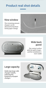 Aolq Bán Buôn Trường Khách Sạn Treo Tường 201/304 Thép Không Gỉ Đôi Jumbo Cuộn Giấy Khăn Dispenser Với Chống Trộm Khóa - Product Image 6