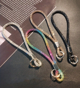 Cordon de cou réglable long en strass pour porte-badge et téléphone portable, avec logo personnalisé, étanche et durable - Product Image 5