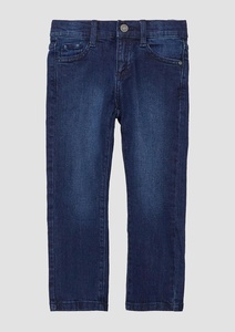 Jean en denim Wangsheng SOliver pour garçons, coupe droite vintage, taille mi-haute, en spandex/coton, avec impression en relief et délavage moyen - Product Image 6