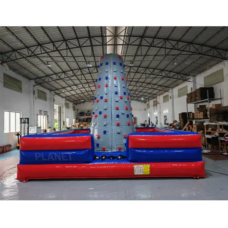 Commercial Outdoor Adults Sport Game PVC Inflatable Climbing Mountains Rock Wall Games