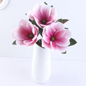 3D in lattice reale Touch fiori artificiali <span class=keywords><strong>Magnolia</strong></span> fiori artificiali per la decorazione della casa di nozze - Product Image 1