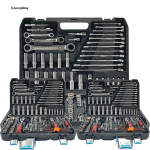150 pièces 1/4 "3/8" 1/2 "jeu de douilles clé à cliquet Kit d'outils avec boîte à outils de réparation de voiture ensemble d'outils à main-001 - Product Image 4