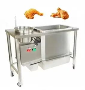 Stainless automatic French Fries Fish Fried Chicken Breading Machine machine electric chicken meat breading table machine