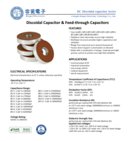 4700pF X7R 100V Discoidal Capacitor for High-voltage High-frequency Circuit.